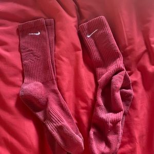 Nike red socks